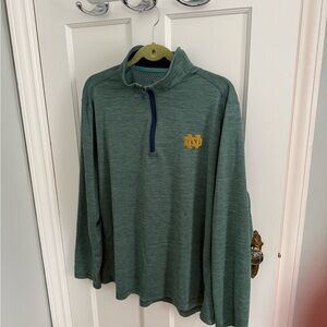 Vineyard Vines  and Notre Dame Green Performance Pullover